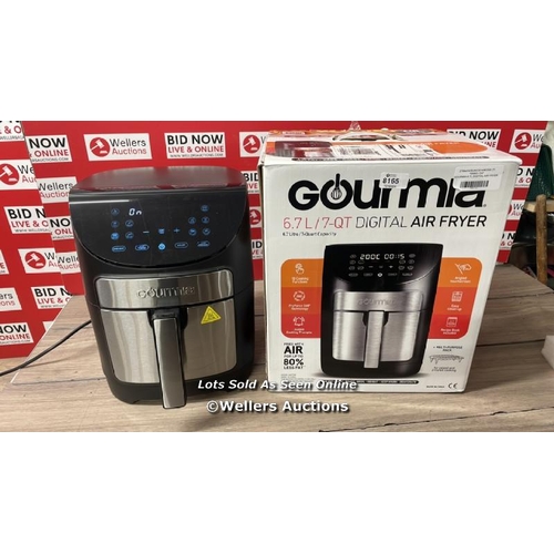 8165 - GOURMIA 6.7L DIGITIAL AIR FRYER / POWERS UP / SIGNS OF USE / W1