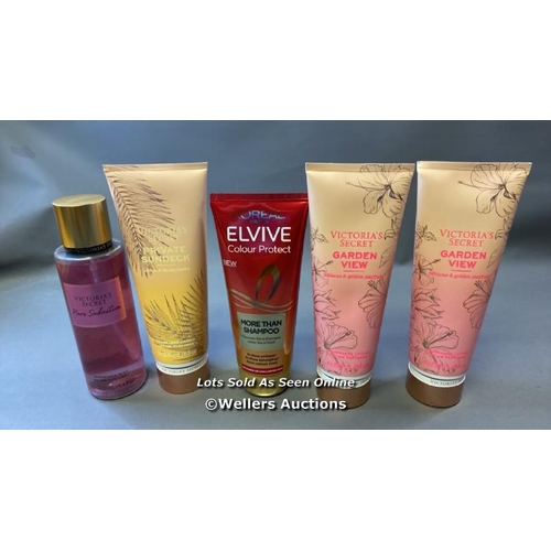 9578 - ASSORTMENT OF COSMETICS INCL. VICTORIA'S SECRET FRAGRANCE LOTION AND MIST AND ELVIVE SHAMPOO