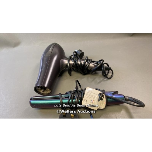 9592 - X1 GHD HAIR STRAIGHTENER MODEL GHD 5.0 AND X1 REMINGTON HAIR DRYER