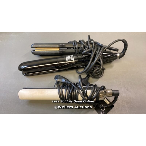 9594 - X3 HAIR STRAIGHTENERS INCL. GHD PLATINUM S8T261 AND GHD SS4.0 AND BABYLISS C167D