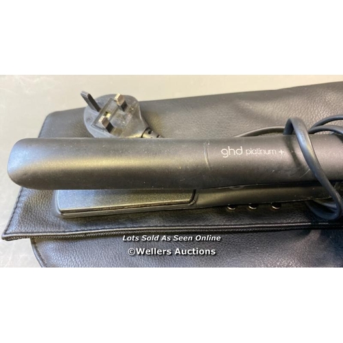 9597 - X1 GHD PLATINUM + HAIR STRAIGHTENER S8T262, X1 BABYLISS CURL TONG F48K AND X1 BABYLISS ROTATING BRUS... 