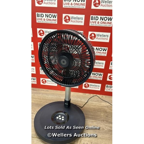 6122 - NSA ULTIMATE FOLDING FAN WITH REMOTE CONTROL, FFDC-24RC / POWERS UP / SIGNS OF USE / NO REMOTE / D10