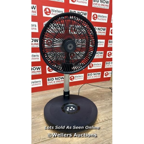 6122 - NSA ULTIMATE FOLDING FAN WITH REMOTE CONTROL, FFDC-24RC / POWERS UP / SIGNS OF USE / NO REMOTE / D10