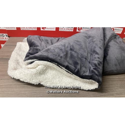 6128 - SUPER SHERPA THROW (60X70) / MINIMAL SIGNS OF USE / A8