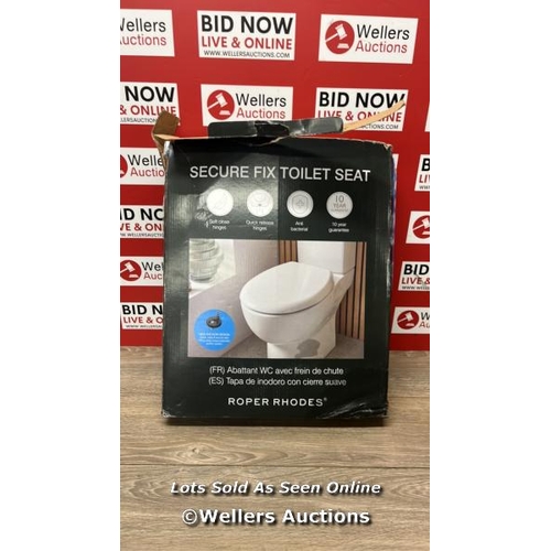 6149 - ROPER RHODES TOILET SEAT / MISSING FITTINGS / MINIMAL SIGNS OF USE / A7