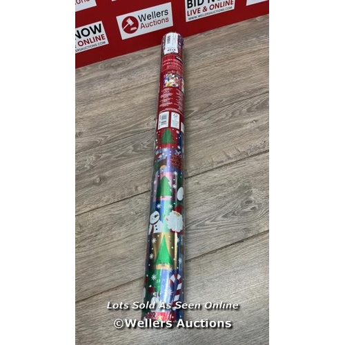 6159 - KIRKLAND SIGNATURE FOIL WRAP REVERSIBLE CHRISTMAS PAPER / NEW / A11