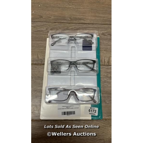 6172 - FOSTER GRANT FGX MENS CLASSIC +3.00 GLASSES / A12