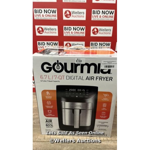 6180 - GOURMIA 6.7L DIGITIAL AIR FRYER / POWERS UP / APPEARS NEW OPEN BOX / W1