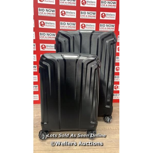 6192 - SAMSONITE ENDURE 2PC. HARDSIDE LUGGAGE SET / SIGNS OF USE / LARGE CASE CRACKED SEE IMAGES / CODE 303... 