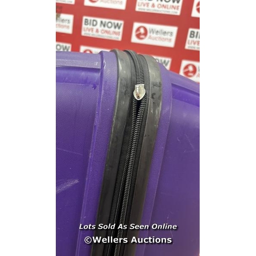 6193 - AMERICAN TOURISTER ZAKK LARGE HARDSIDE SPINNER CASE / SIGNS OF USE / DAMAGED ZIP /  SOME SCUFF MARKS... 