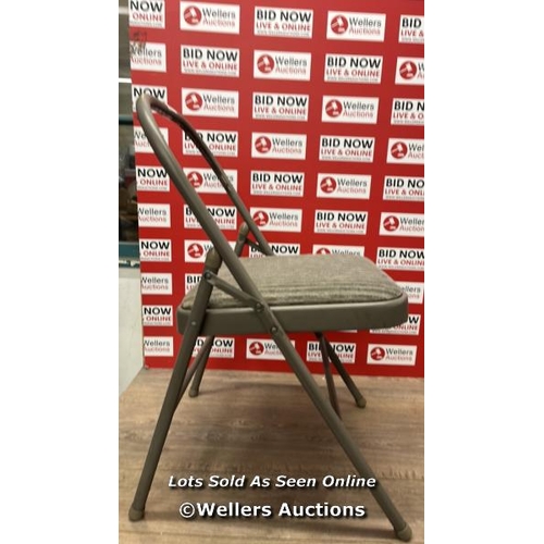 6194 - PADDED FOLDING CHAIR / DAMAGED SEE IMAGES / P13