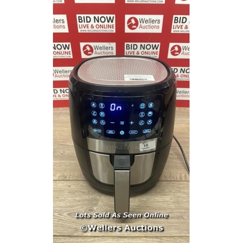 10 - GOURMIA 5.7L DIGITAL AIR FRYER / POWERS UP / SIGNS OF USE / C25