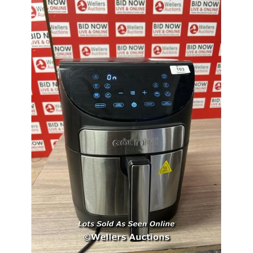 103 - GOURMIA 6.7L DIGITIAL AIR FRYER / POWERS UP / SIGNS OF USE / C36