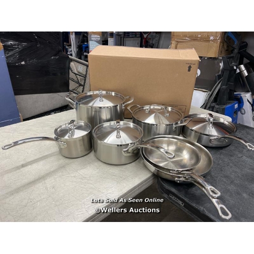 42 - TRAMONTINA STAINLESS COOKWARE SET / SIGNS OF USE / C28