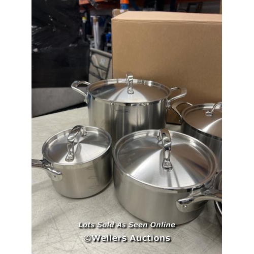 42 - TRAMONTINA STAINLESS COOKWARE SET / SIGNS OF USE / C28