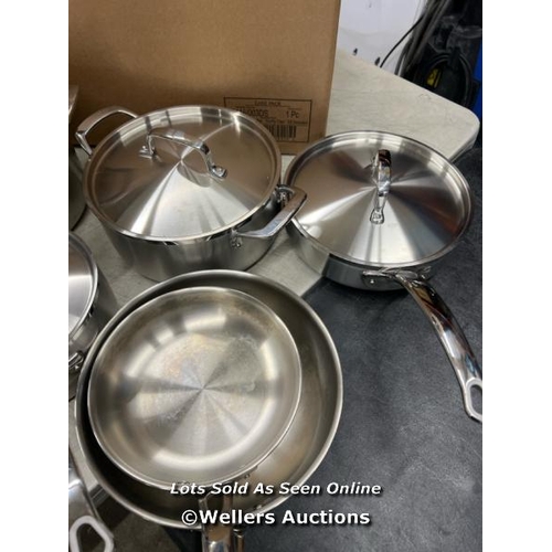 42 - TRAMONTINA STAINLESS COOKWARE SET / SIGNS OF USE / C28