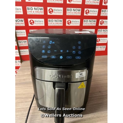 48 - GOURMIA 6.7L DIGITIAL AIR FRYER / POWERS UP / SIGNS OF USE / C28