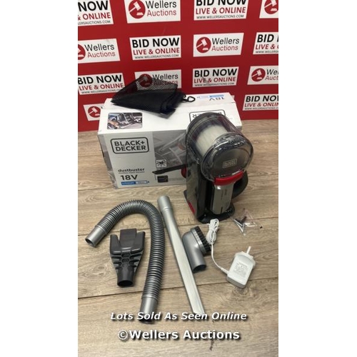 53 - BLACK & DECKER PV1820LAVC-GB 18V VACUUM / NO POWER / MINIMAL SIGNS OF USE / C30