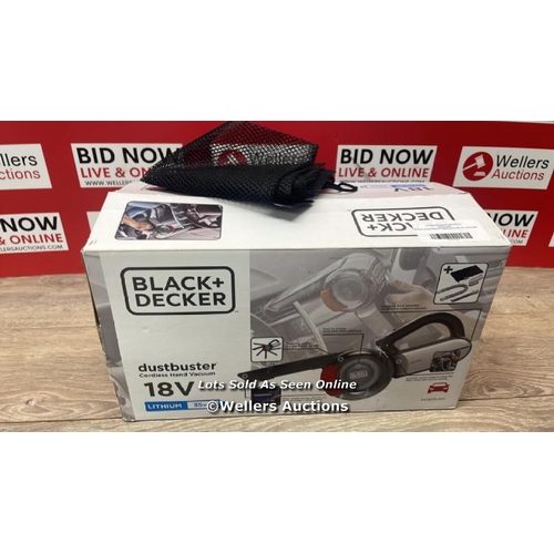 53 - BLACK & DECKER PV1820LAVC-GB 18V VACUUM / NO POWER / MINIMAL SIGNS OF USE / C30