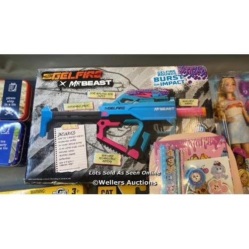 9503 - ASSORTMENT OF NEW TOYS INCL. MINI WORK, NERF GELFIRE, BARBIE, LEGO HARRY POTTER, FROZEN AND LEGO CIT... 