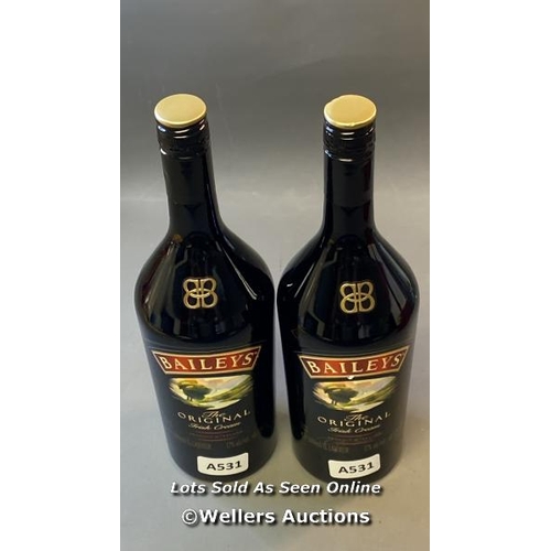 9523 - X2 NEW BAILEYS IRISH CREAM LIQUEUR 17% VOL. 1L