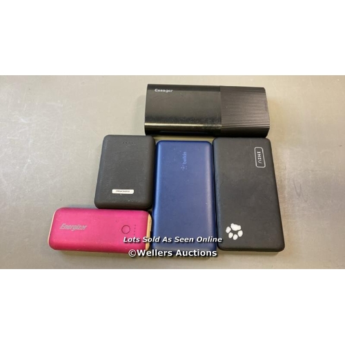 9548 - X5 POWER BANKS INCL. BELKIN AND INIU