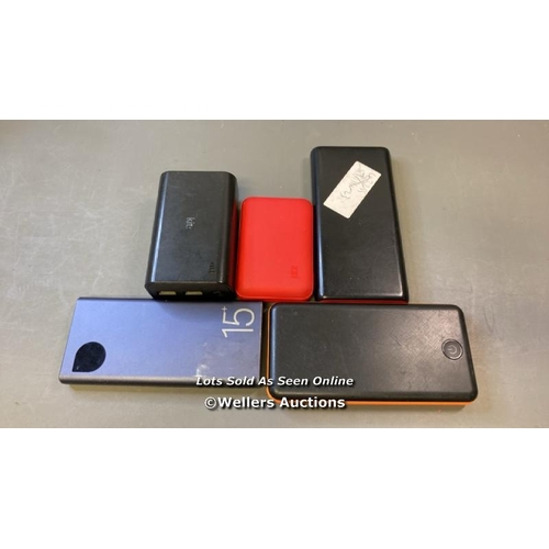 9554 - X5 POWER BANKS INCL. KITI AND PZX