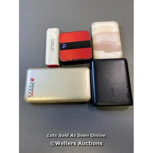 9568 - X5 POWER BANKS INCL. ANKER AND IDEUS