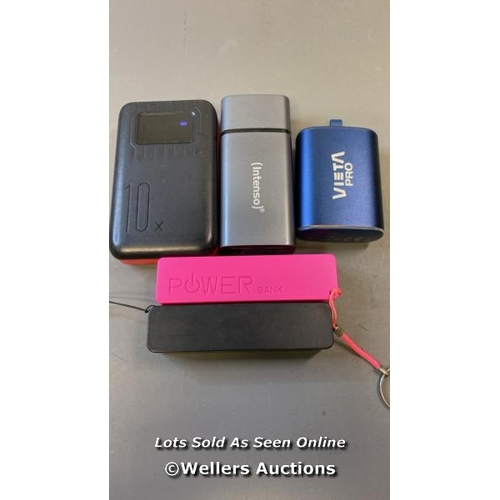 9569 - X5 POWER BANKS INCL. INTENSO AND VIETA PRO