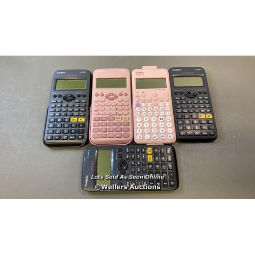 9580 - X5 CASIO CALCULATORS INCL. FX-83GT X AND FX-83GT CW