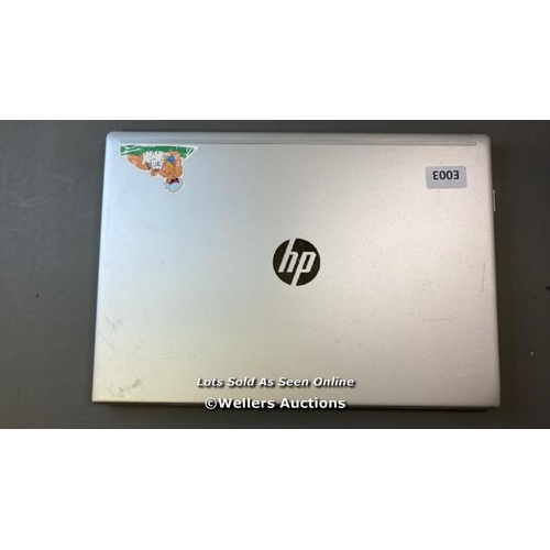 9610 - X1 HP PROBOOK 455R G6, 8GB RAM, 250GB HD, RYZEN 5 @ 3500U @ 2.10GHZ, SN: 5CD0224781 - PROFESSIONALLY... 