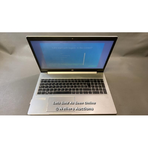 9610 - X1 HP PROBOOK 455R G6, 8GB RAM, 250GB HD, RYZEN 5 @ 3500U @ 2.10GHZ, SN: 5CD0224781 - PROFESSIONALLY... 