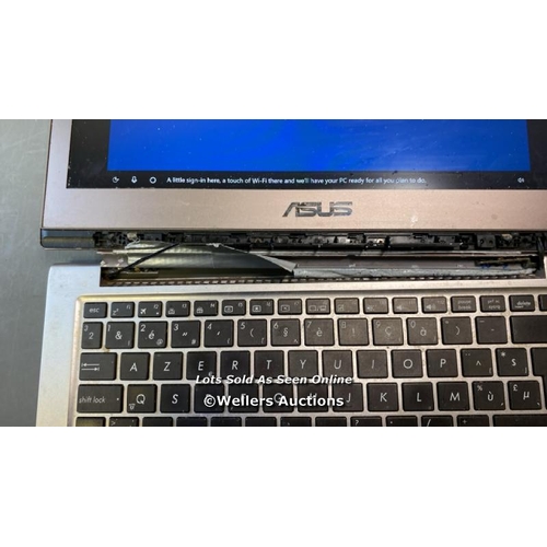 9612 - X1 ASUS UX303U, 8GB RMA, 250GB HD, I7-6500U @ 2.50GHZ, - CHASSIS DAMAGED - PROFESSIONALLY WIPED AND ... 