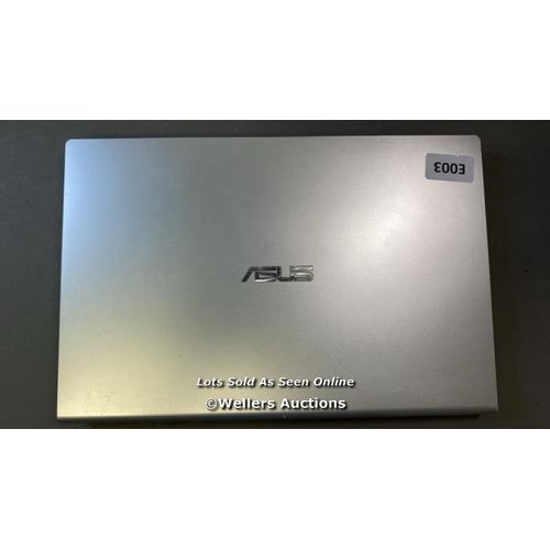 9615 - X1 ASUS A409U, 8GB RAM, 250GB HD, I3-7200U @ 2.30GHZ, SN: K7N0CX06909429G - PROFESSIONALLY WIPED AND... 