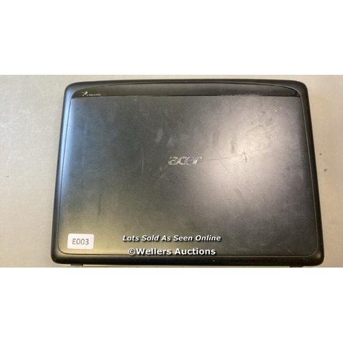 9622 - X1 ACER ASPIRE7720, 2GB RAM, 160GB HD, INTEL CORE 2 DUO T7300 @ 2.0GHZ - PROFESSIONALLY WIPED AND RE... 