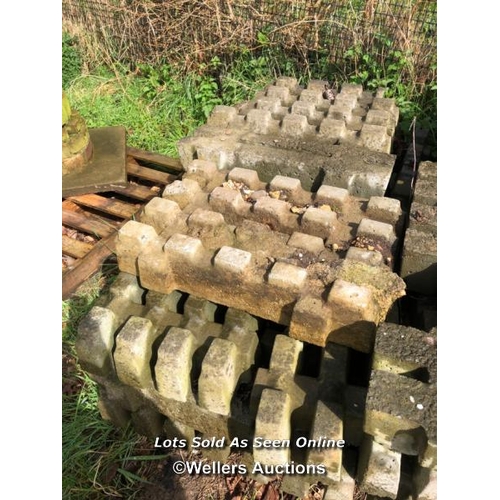 113 - LARGE QUANTITY OF CONCRETE DRAINAGE GRATES FOR PERMEABLE CARPARKING, EACH APPROX. 60CM L X 40CM W X ... 