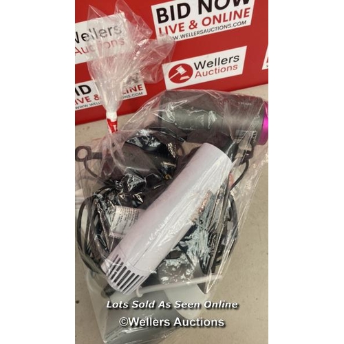 8016 - BAG OF HAIRDRYERS INCL. CONAIR / H38