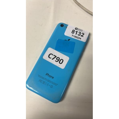 8023 - APPLE IPHONE 5C / AN0904 / 32GB / I-CLOUD LOCKED / IMEI.INFO: 357999055146544 / POWERS UP / SIGNS OF... 