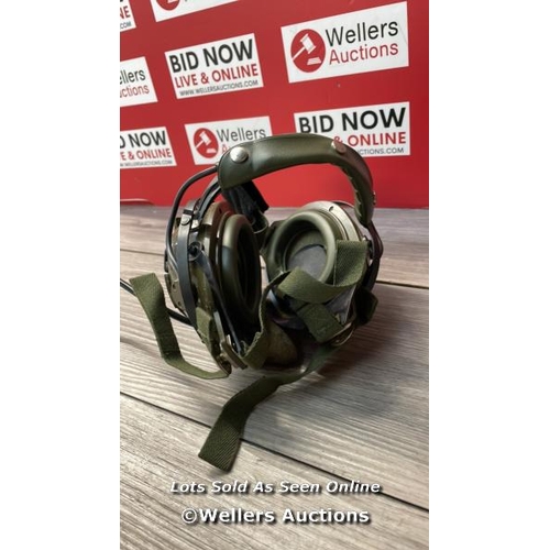 8049 - MILITARY HEADSET RACAL ACOUSTICS ENGLAND  / h39