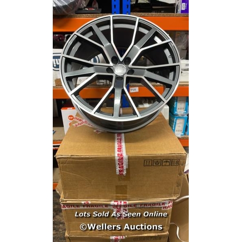 8082 - 22 INCH 2021 VORSPRUNG ALLOY WHEELS 4M0601025AGQ 10J X4 / DESGINED FOR AUDI SPORT Q7, IN SUPERB COND... 