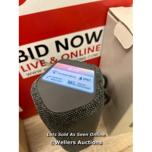 8107 - SONY XE200 WIRELESS BLUETOOTH SPEAKER / POWERS UP & CONNECTS VIA BLUETOOTH WITH SOUND / MINIMAL SIGN... 