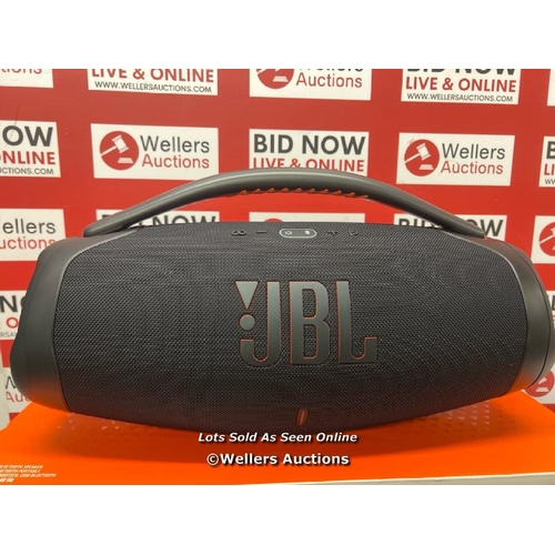 8112 - JBL BOOMBOX 3 PORTABLE BLUETOOTH SPEAKER, F20