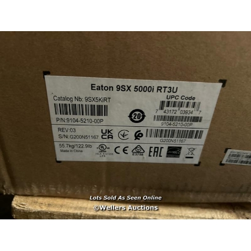 8087 - EATON 9SX 9SX5KIRT UPS 4500 WATT 5000 VA / NEW / BD