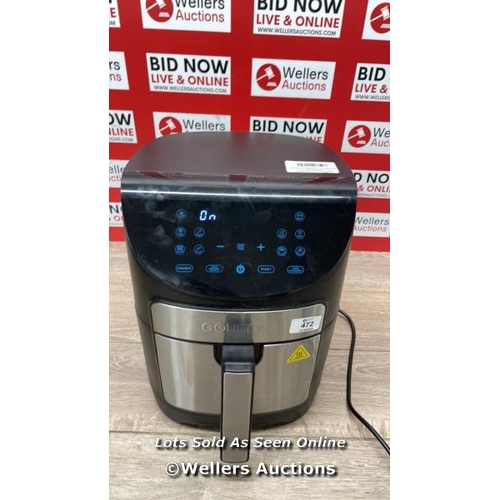 472 - GOURMIA 6.7L DIGITIAL AIR FRYER / POWERS UP / SIGNS OF USE / C32