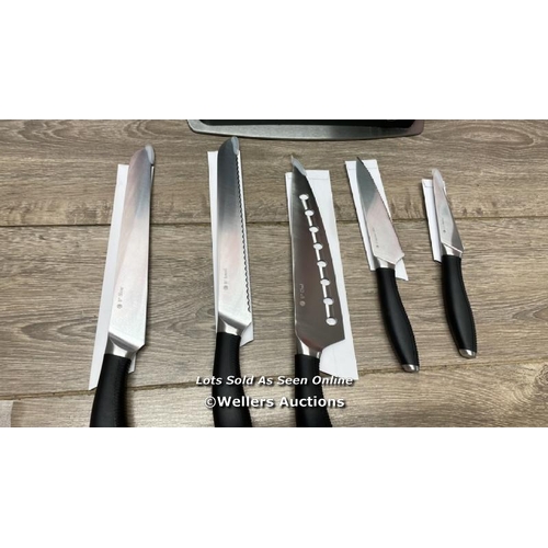 482 - CIRCULON KNIFE BLOCK 6PC / MINIMAL SIGNS OF USE / C35