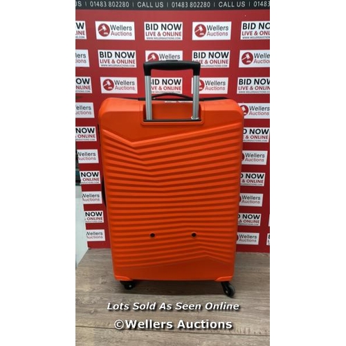 485 - AMERICAN TOURISTER JETDRIVER LARGE 4 WHEEL SPINNER CASE / SIGNS OF USE / APPEARS IN GOOD CONDITION /... 