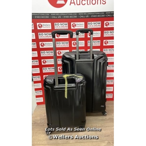 486 - SAMSONITE ENDURE 2PC. HARDSIDE LUGGAGE SET / SIGNS OF USE / DAMAGED HANDLES / COMBINATION UNLOCKED /... 