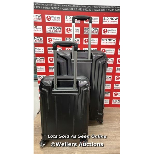 487 - SAMSONITE ENDURE 2PC. HARDSIDE LUGGAGE SET / SIGNS OF USE / DAMAGED ZIP / COMBINATION UNLOCKED / P10