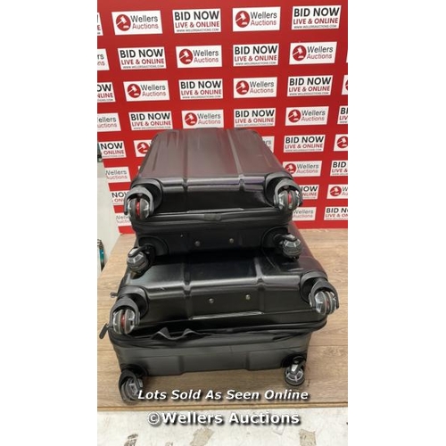 487 - SAMSONITE ENDURE 2PC. HARDSIDE LUGGAGE SET / SIGNS OF USE / DAMAGED ZIP / COMBINATION UNLOCKED / P10