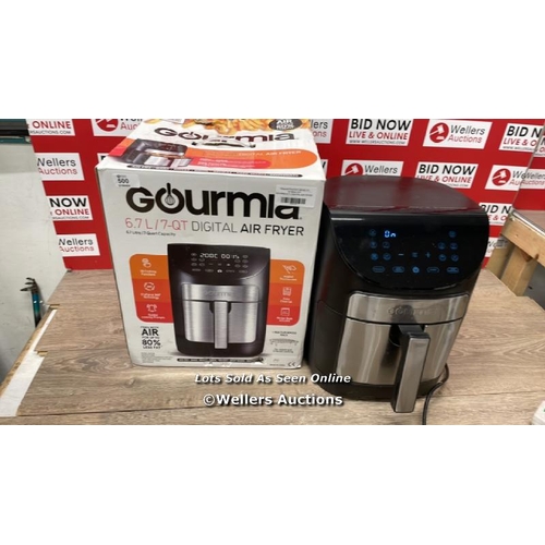 500 - GOURMIA 6.7L DIGITIAL AIR FRYER / POWERS UP / SIGNS OF USE / W1